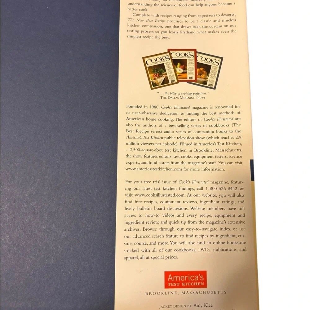 America’s Test Kitchen The New Best Recipe All New Edition Cookbook Hardcover